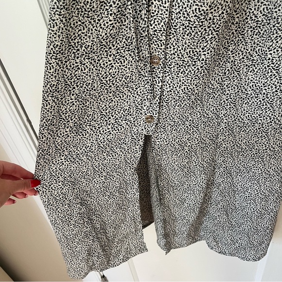 Black and cream patterned midi dress - Picture 5 of 5